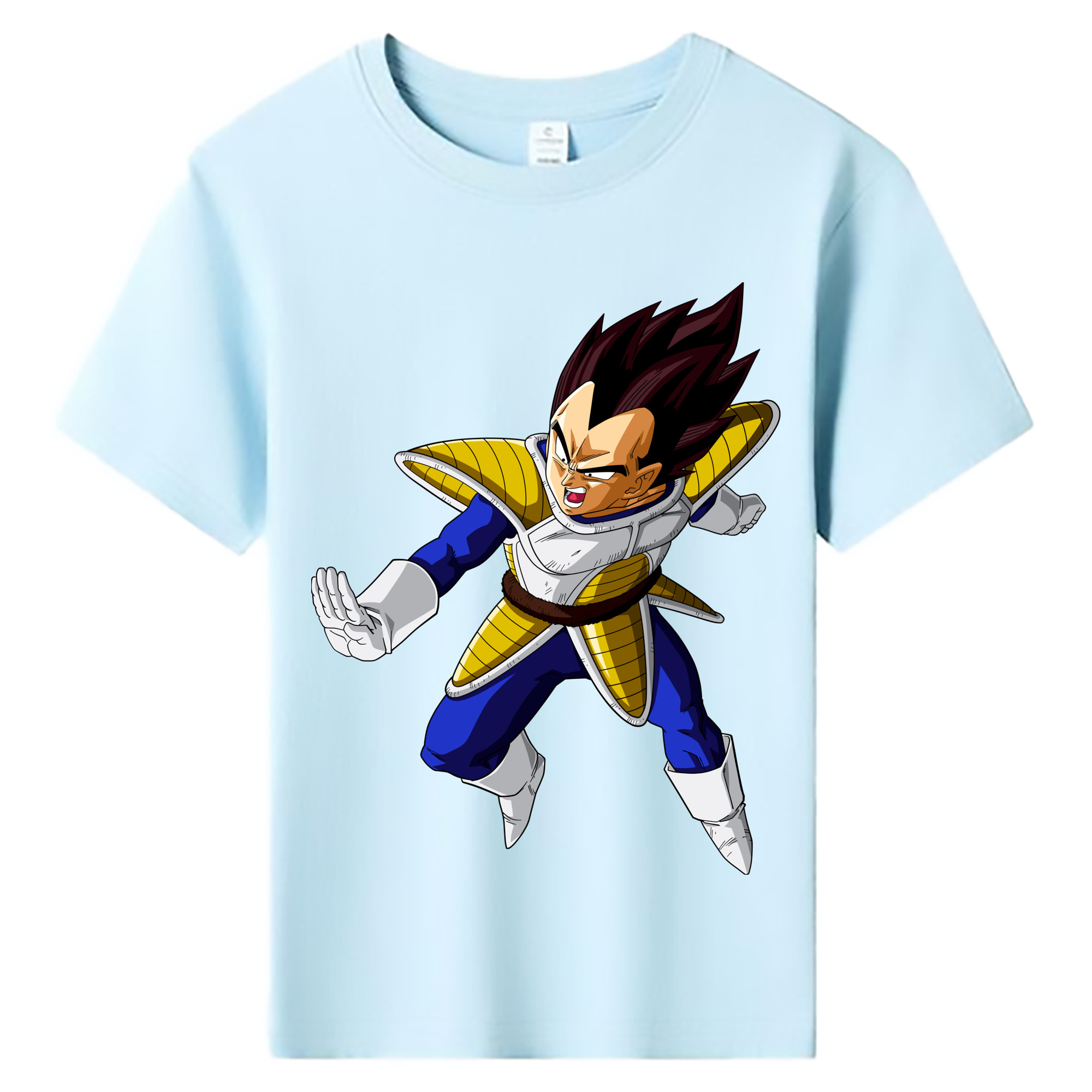 （画像用） ドラゴンボール ベジータ四世（Bejīta Yonsei）DRAGON BALL Vegeta IV 綿100％キッズTシャツ（フロントプリント）